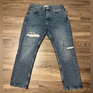 Topshop ASOS Dad Jeans Size Petite 34 EUC